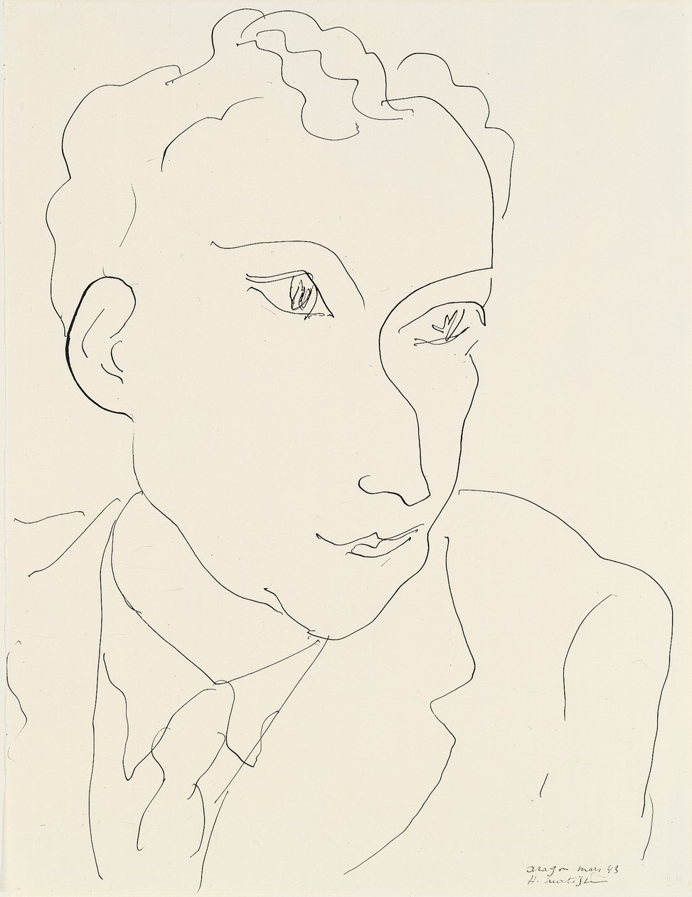 Louis Aragon portréja alkotó: Henri Matisse