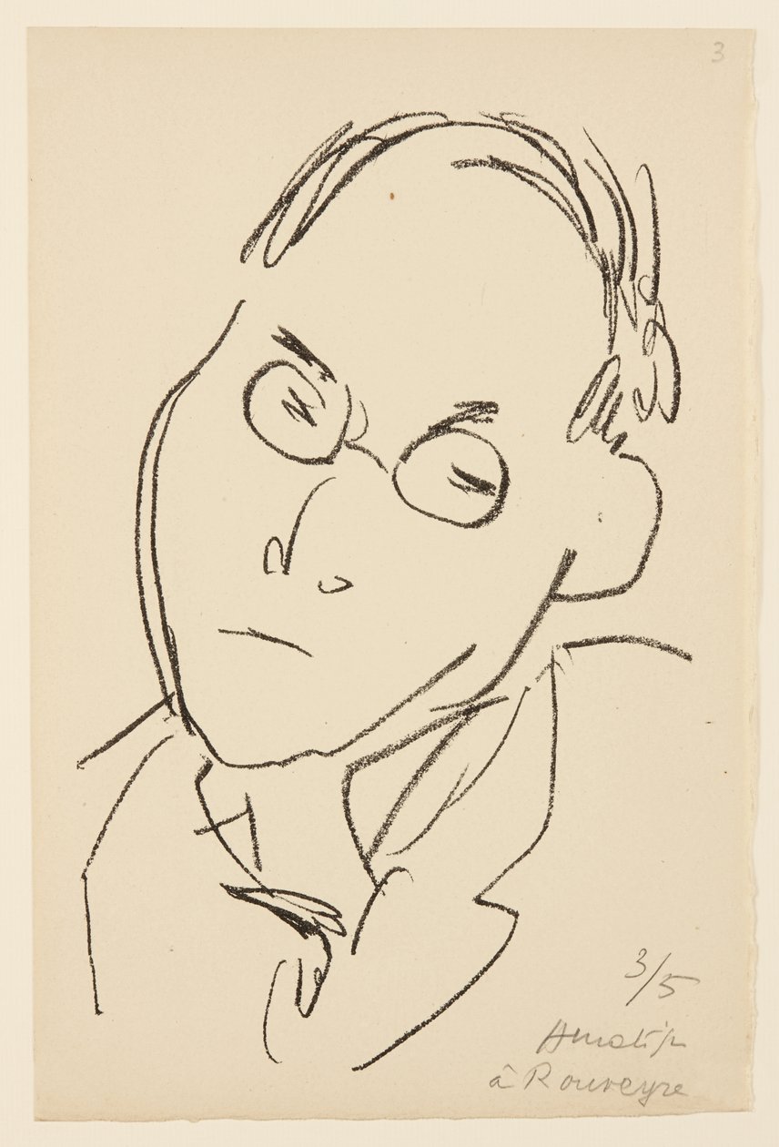 Paul Léautaud portréja alkotó: Henri Matisse