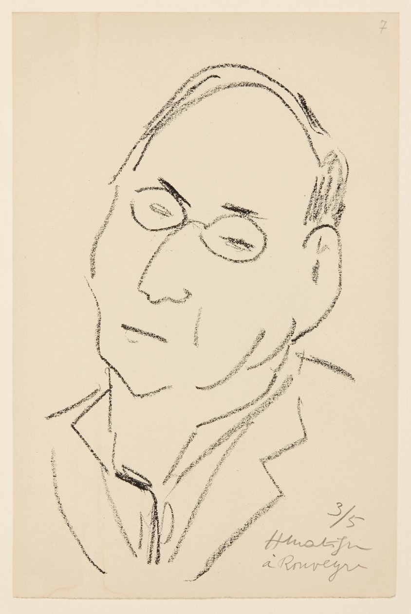 Paul Léautaud portréja alkotó: Henri Matisse