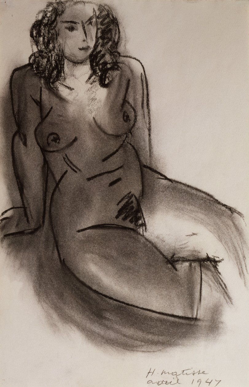 Ülő meztelen nő alkotó: Henri Matisse
