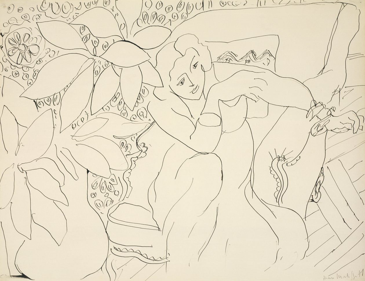 Ülő nő alkotó: Henri Matisse