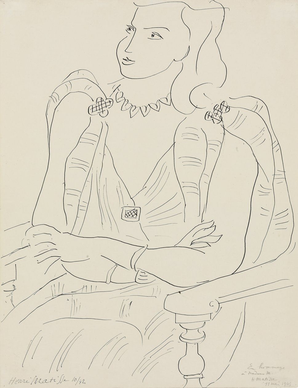 Ülő nő alkotó: Henri Matisse