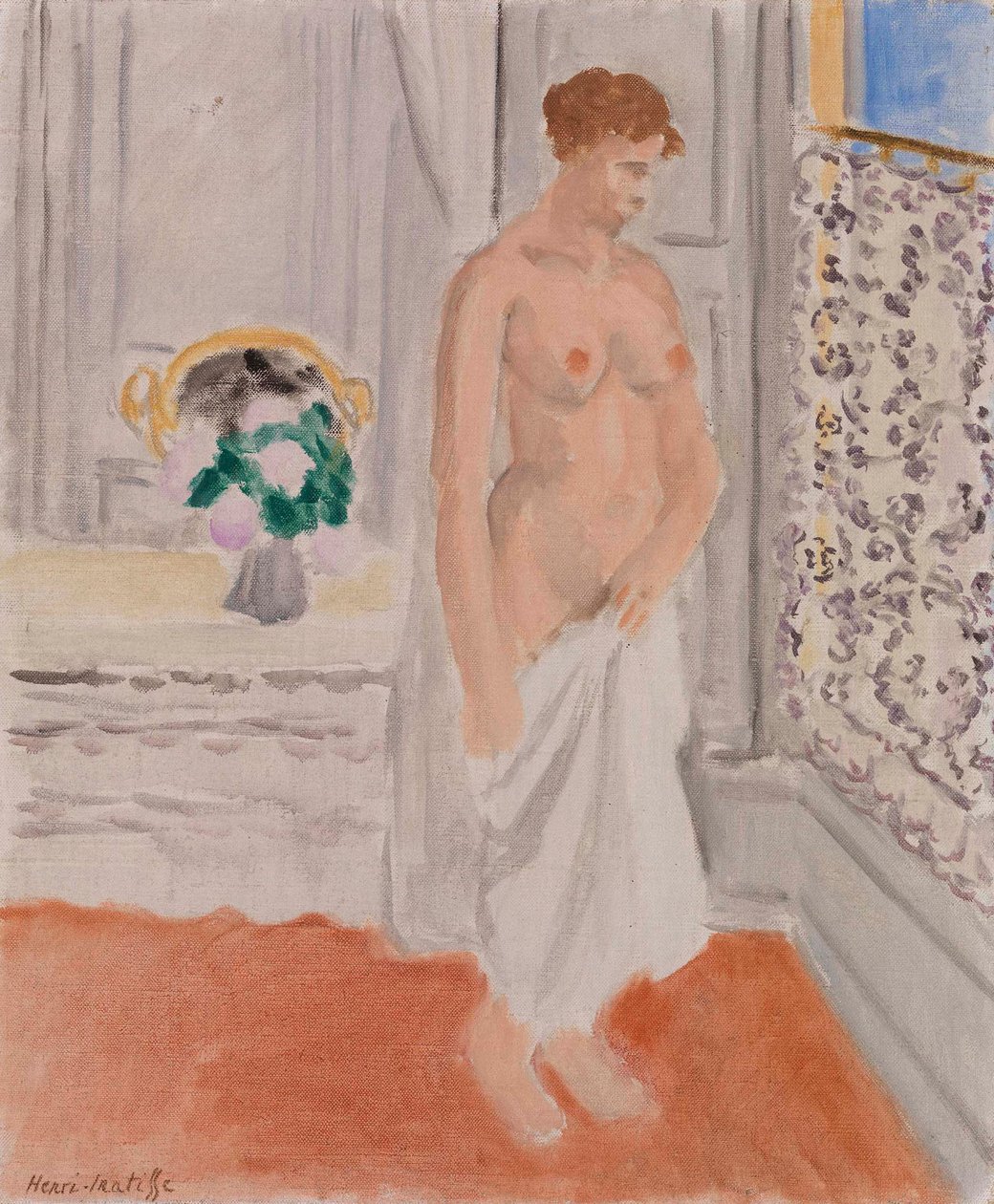 Álló meztelenül ablak mellett alkotó: Henri Matisse