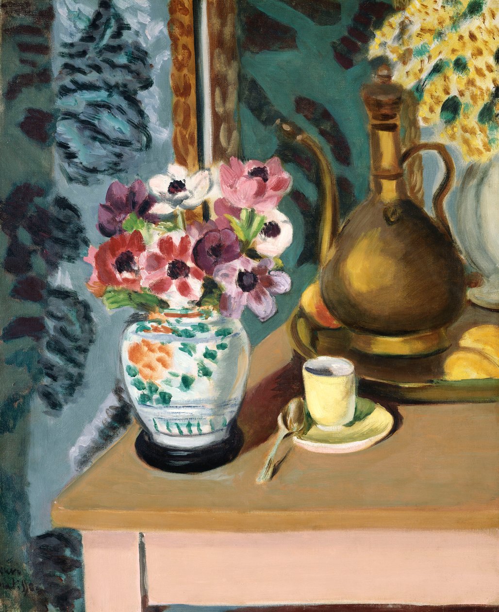Csendélet, virágok és egy csésze alkotó: Henri Matisse