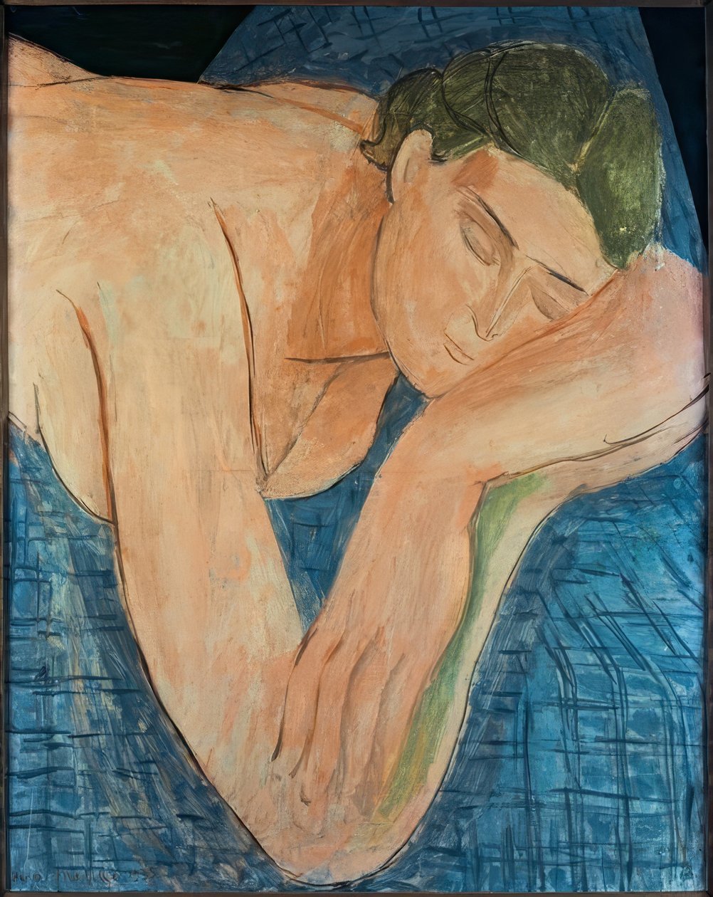 Az álom (kék földön alvó alak) alkotó: Henri Matisse