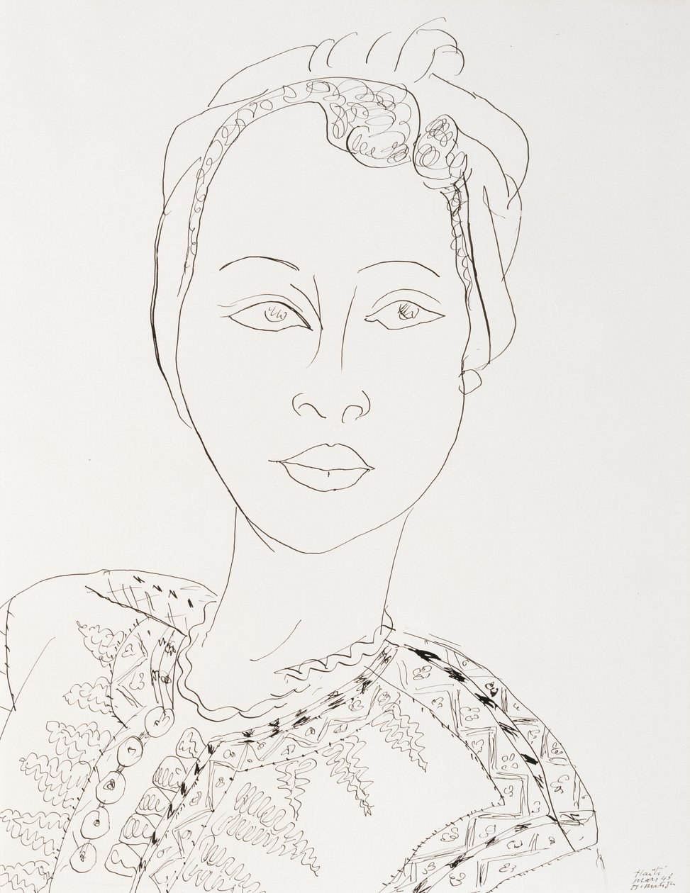Nő turbánnal alkotó: Henri Matisse