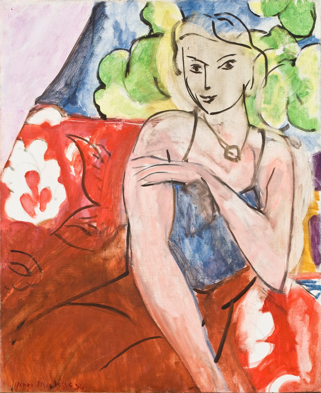 Fiatal lány ülve (La Biche) alkotó: Henri Matisse