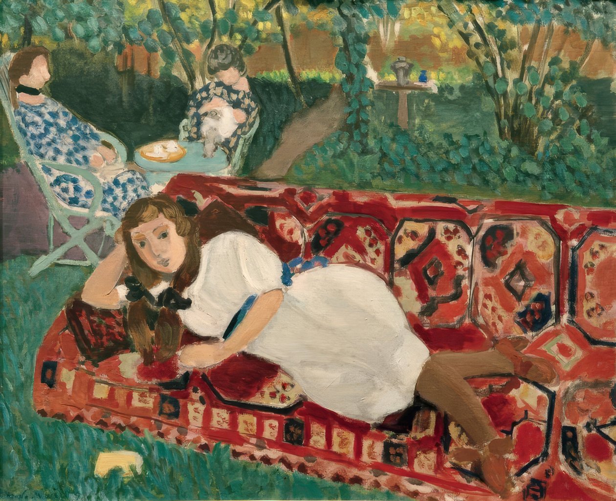 Fiatal lányok a kertben alkotó: Henri Matisse