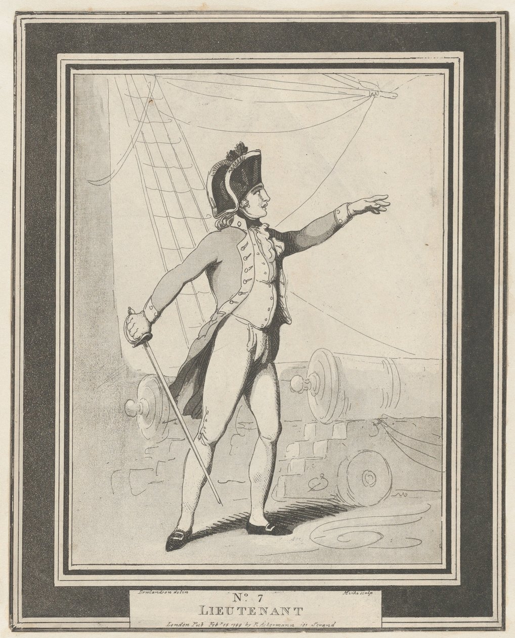 7. szám: hadnagy, 1799. február 15. alkotó: Henri Merke