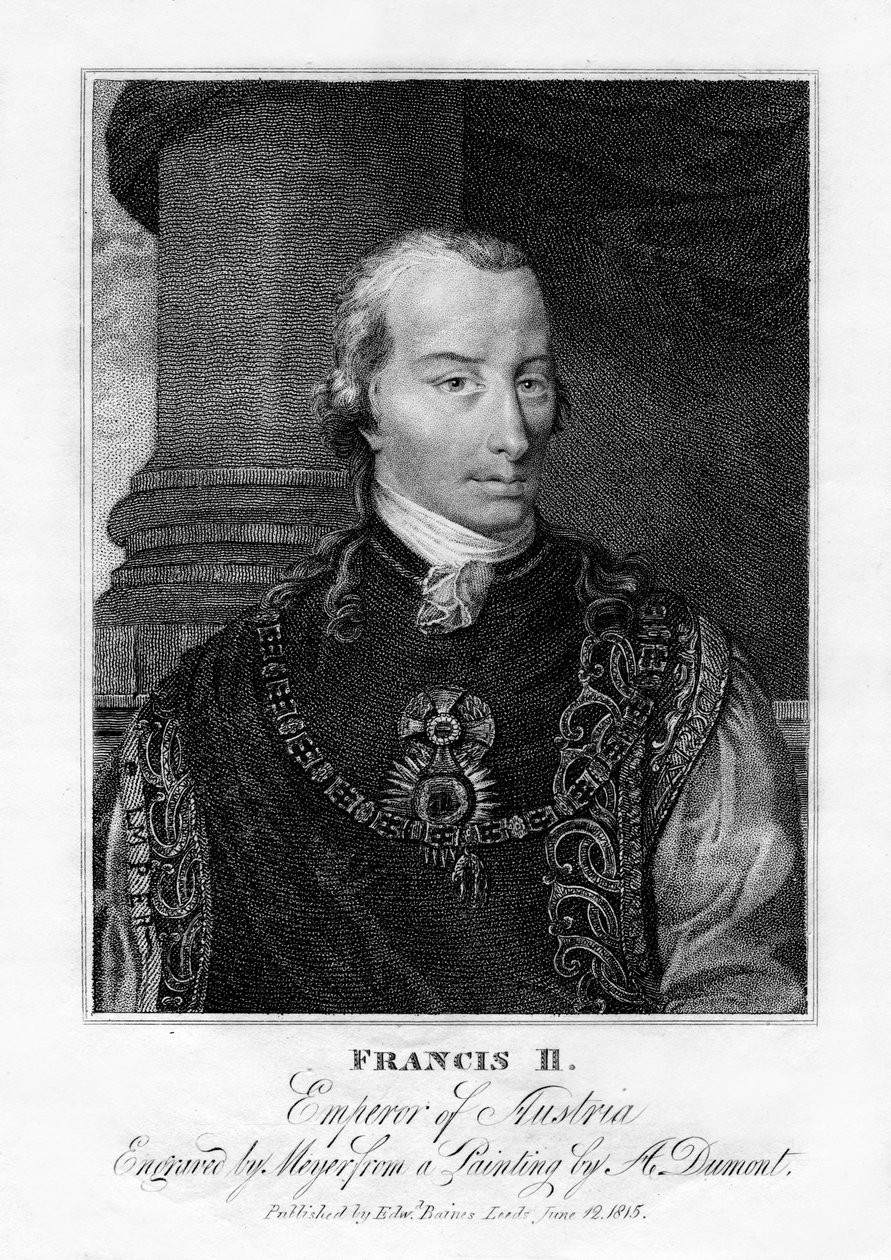 II. Ferenc, római római császár, 1815. alkotó: Henri Meyer