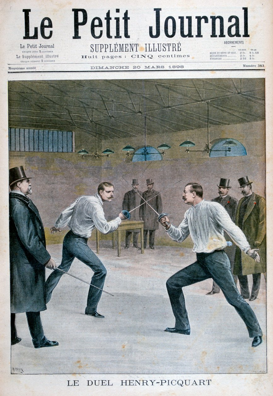 Henry-Picquart párbaj, 1898 alkotó: Henri Meyer