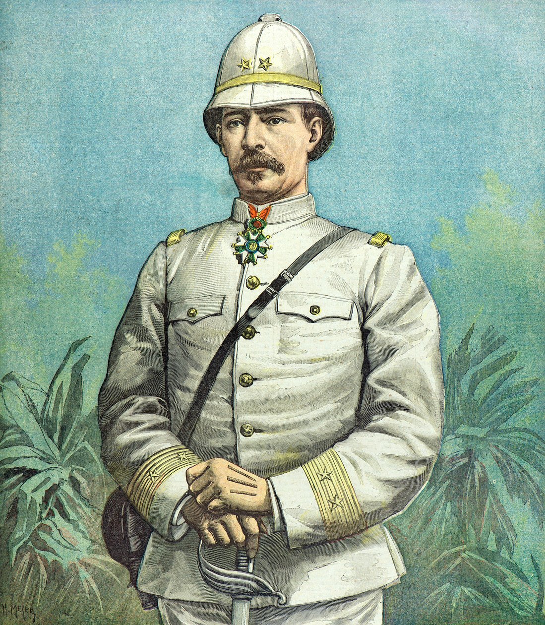 Alfred Dodds tábornok portréja alkotó: Henri Meyer