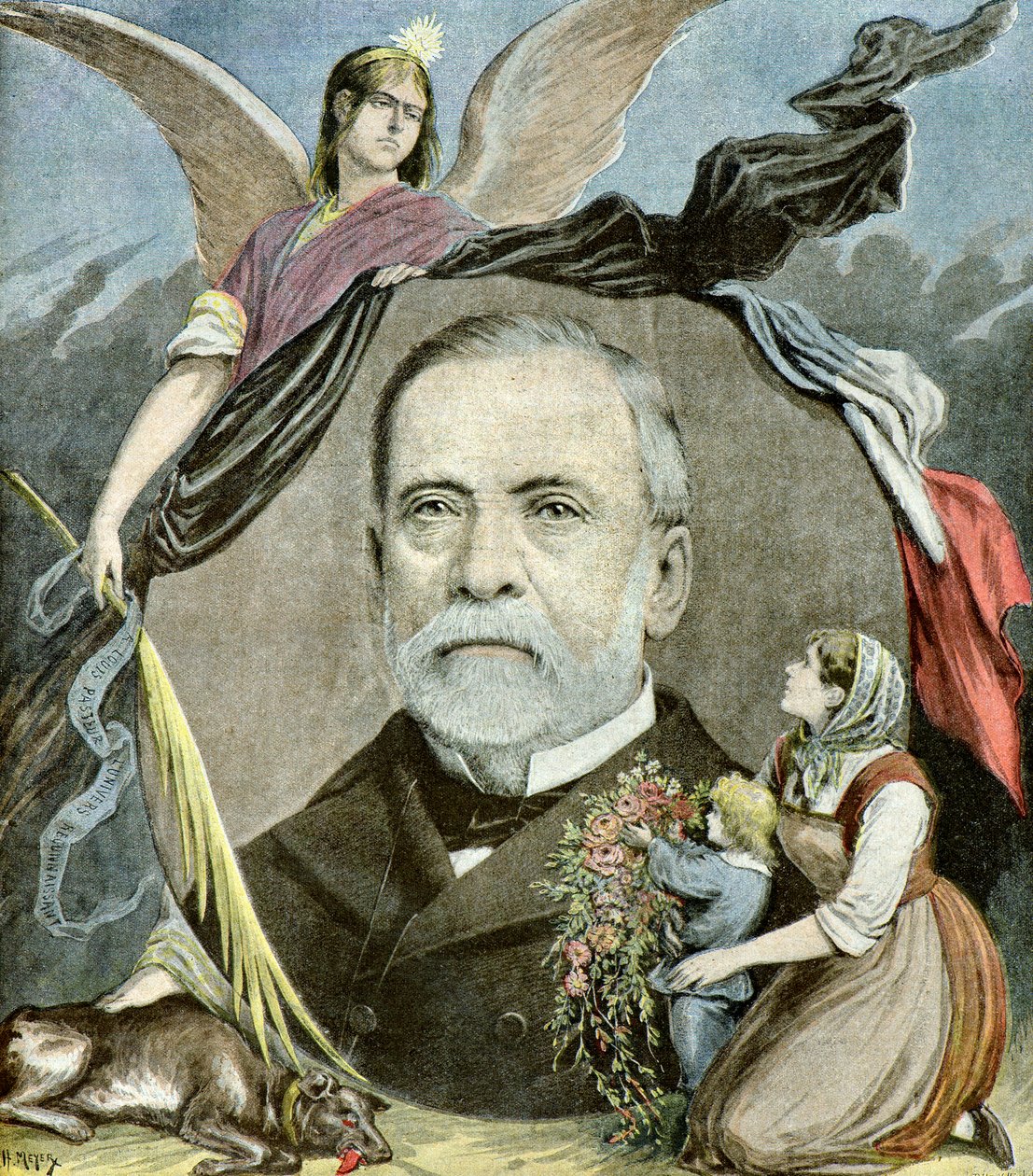 Louis Pasteur portréja,1895 (illusztráció) alkotó: Henri Meyer