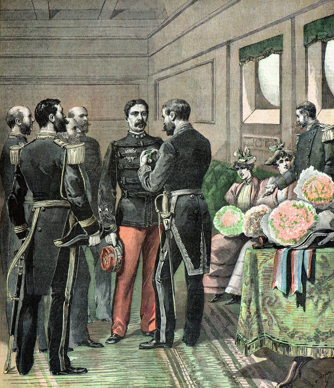 A Dahomey-érem átadása alkotó: Henri Meyer