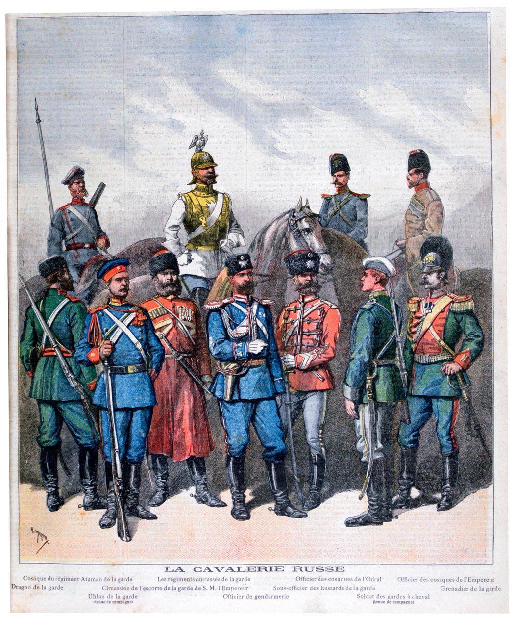 Orosz lovasság, 1892 alkotó: Henri Meyer