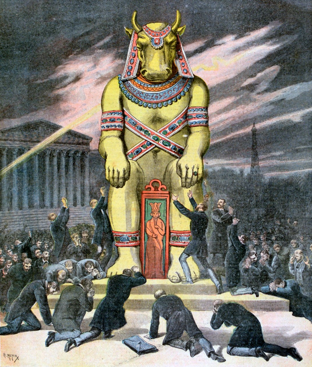 Az aranyborjú, 1892 alkotó: Henri Meyer