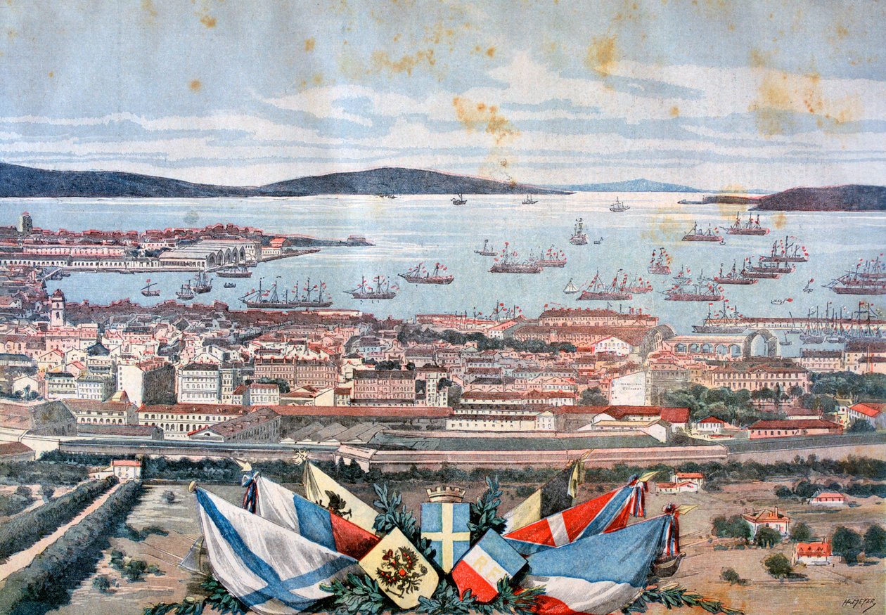 Touloni kikötője, 1893 alkotó: Henri Meyer