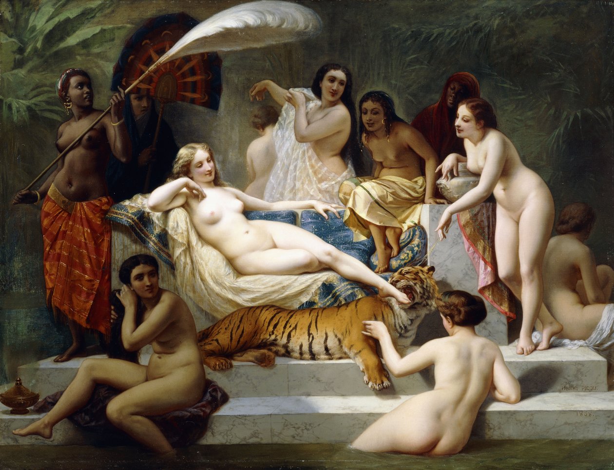 Odalisque, 1858 alkotó: Henri Pierre Picou