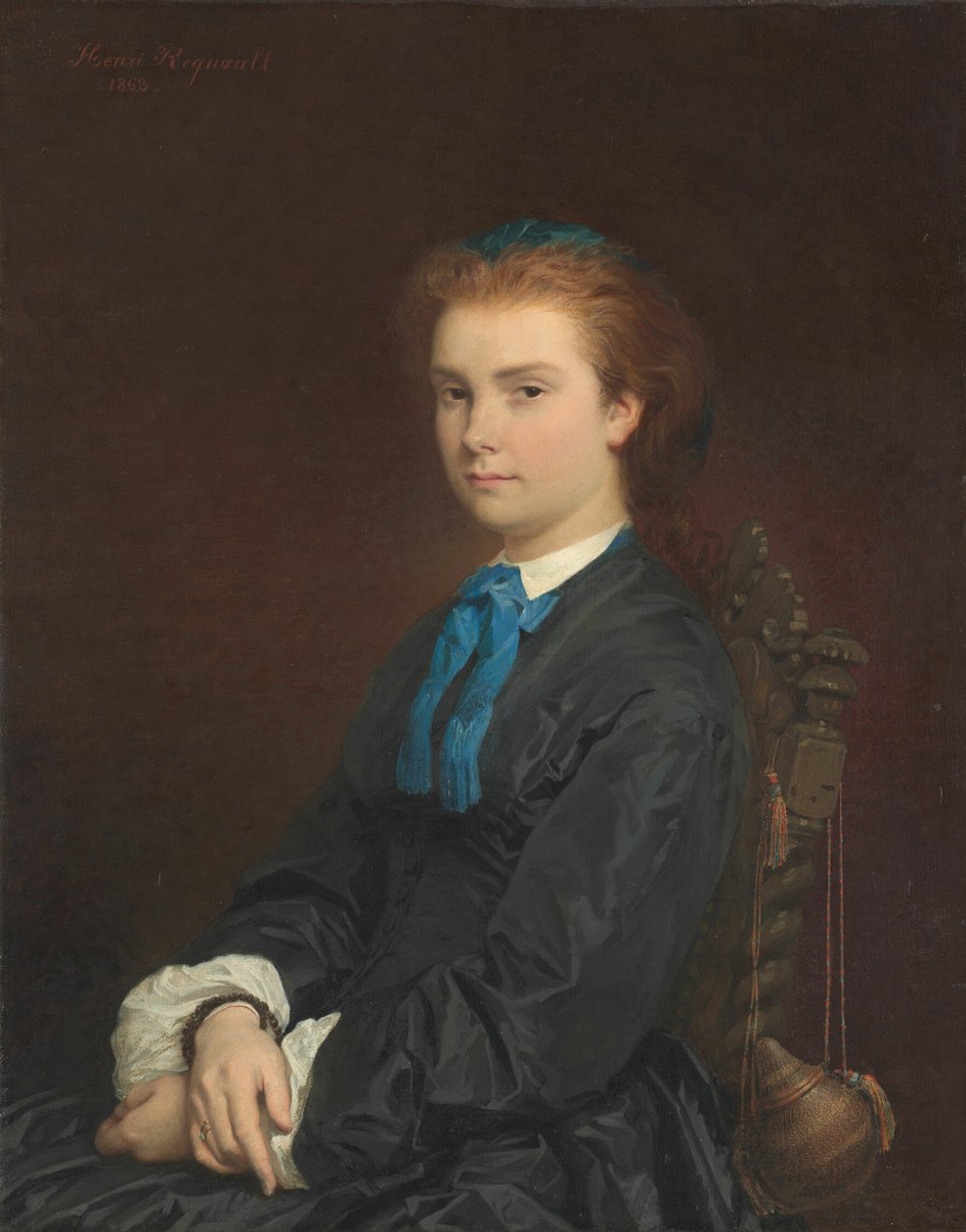 Egy fiatal nő portréja alkotó: Henri Regnault