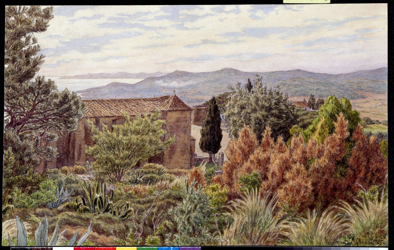 Tájkép. Henri RIVIERE (1864-1951) rajza alkotó: Henri Rivière