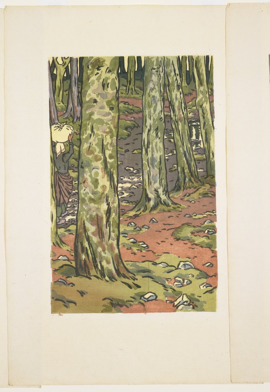 Mosás a fák alatt, Loguivy alkotó: Henri Rivière