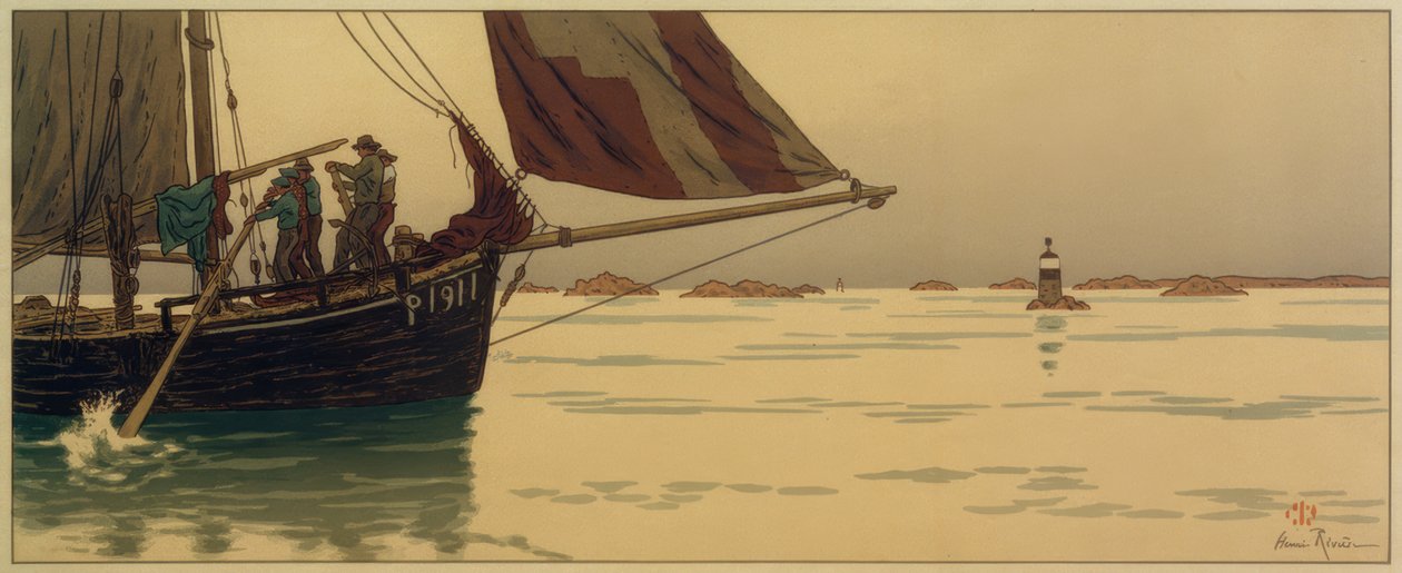 Csendes tengeren alkotó: Henri Rivière