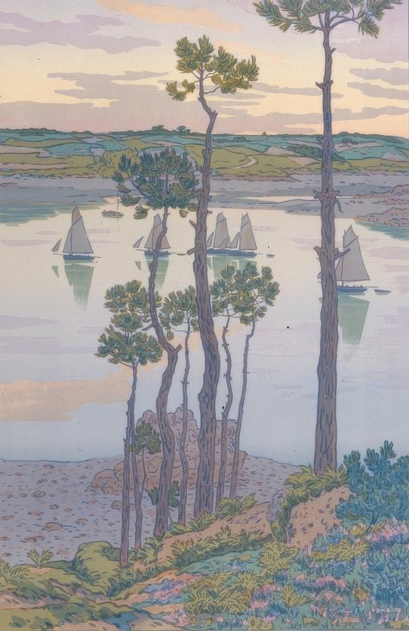 Die Ufer des Trieux alkotó: Henri Rivière
