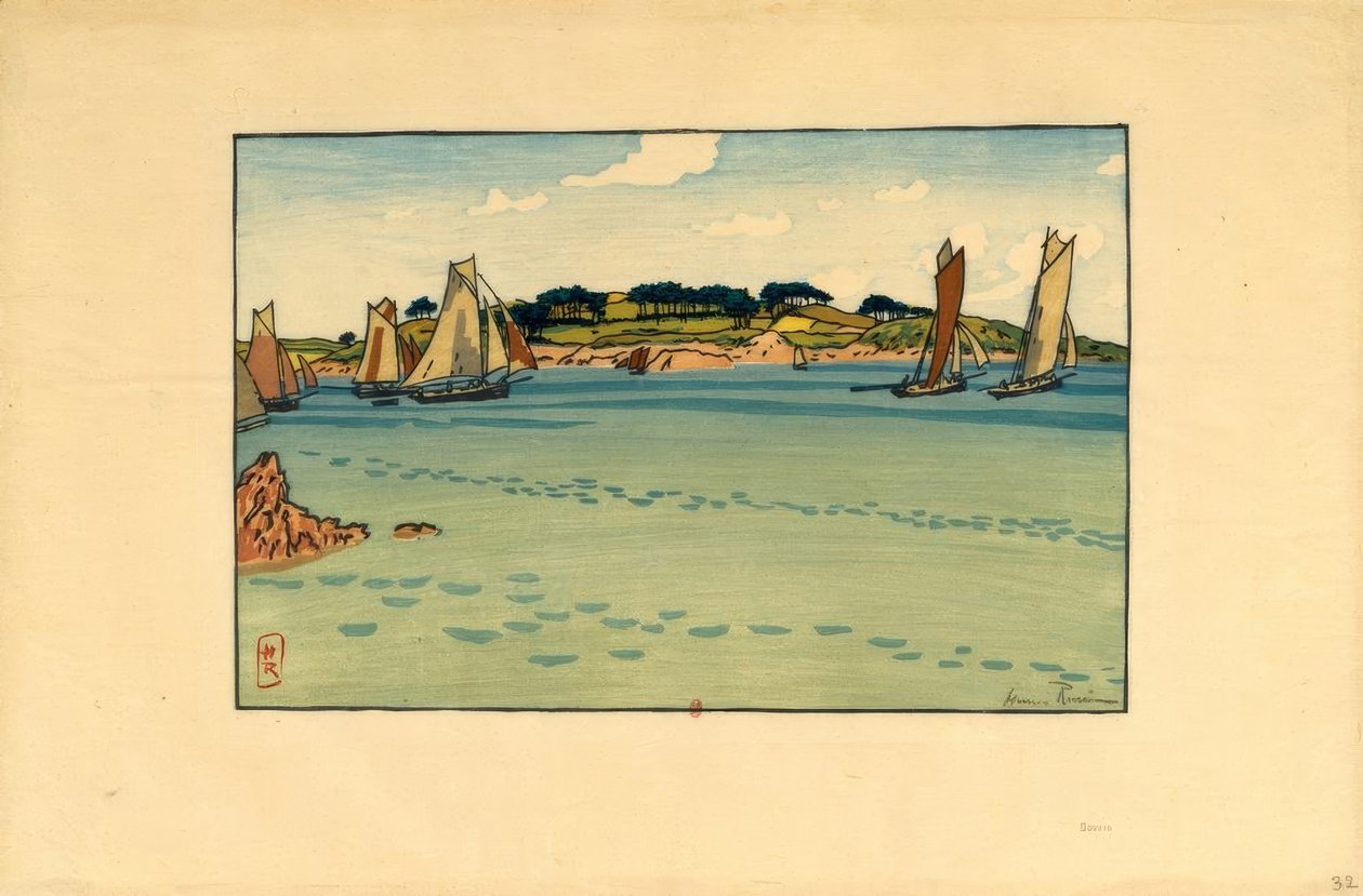 Henri Rivière, Gabares elöl… alkotó: Henri Rivière