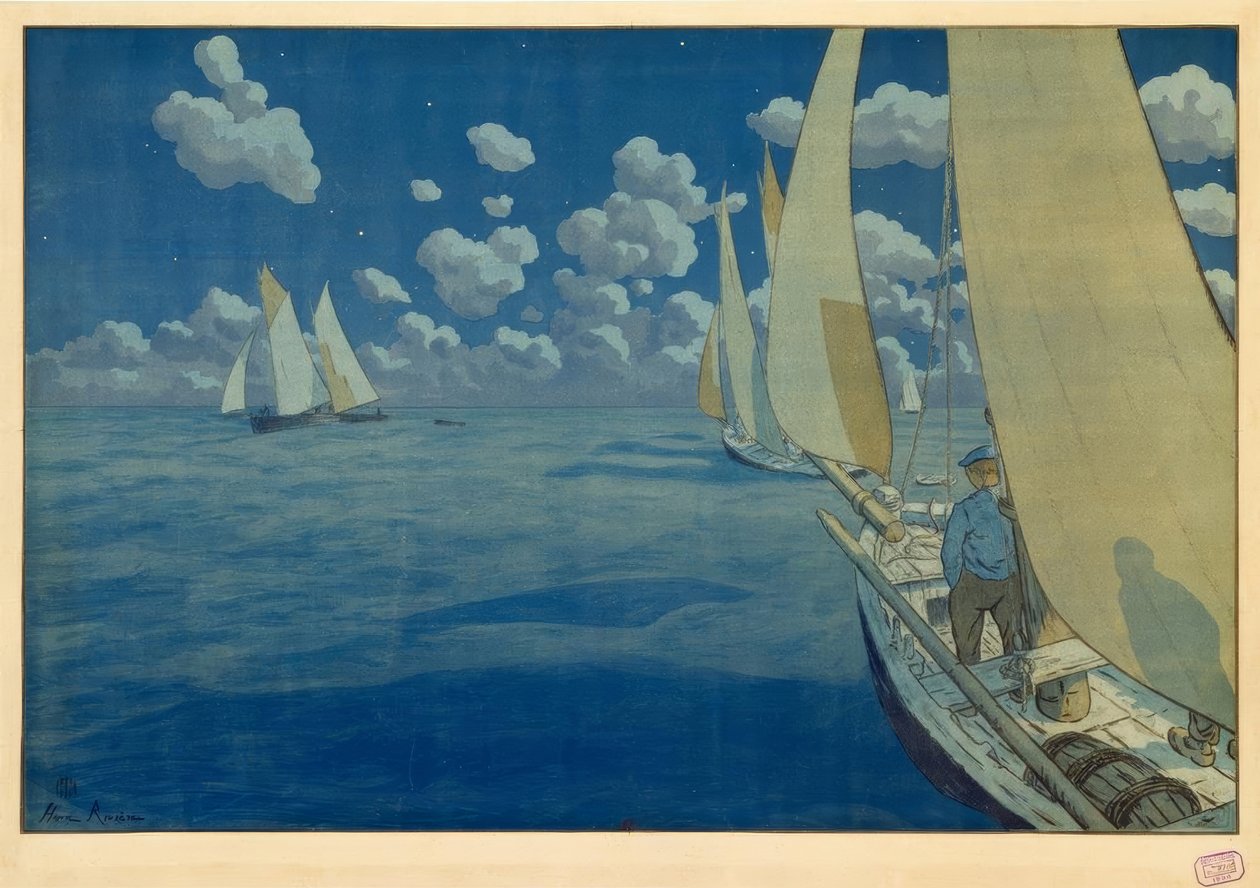 Éjszaka a tengeren alkotó: Henri Rivière