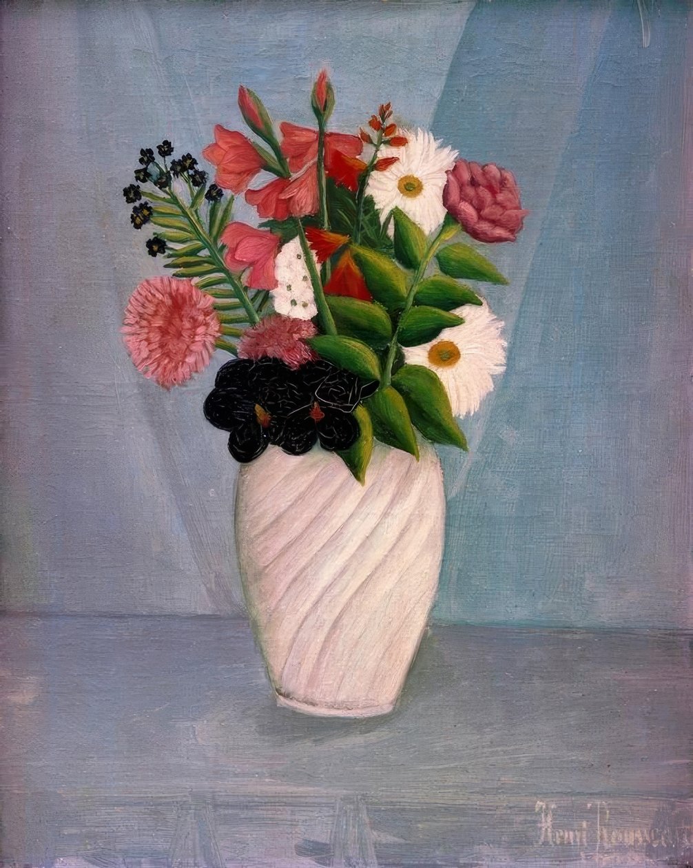 Csokor virág alkotó: Henri Rousseau