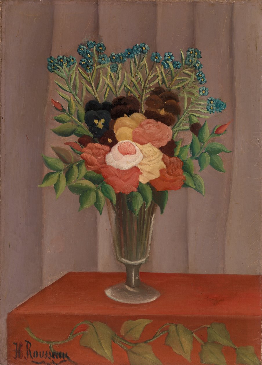 Csokor virág alkotó: Henri Rousseau