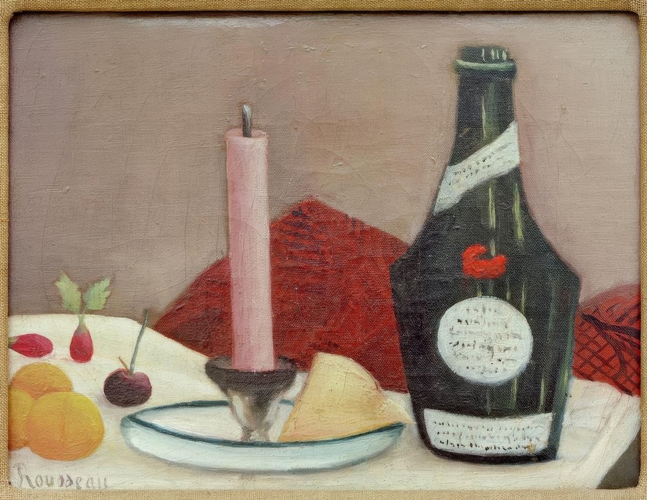 A rózsaszín gyertya alkotó: Henri Rousseau