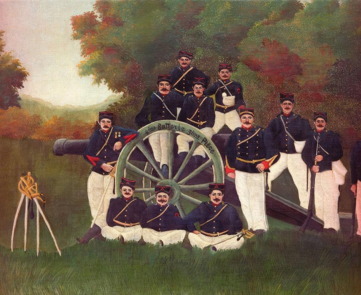 A tüzérek alkotó: Henri Rousseau