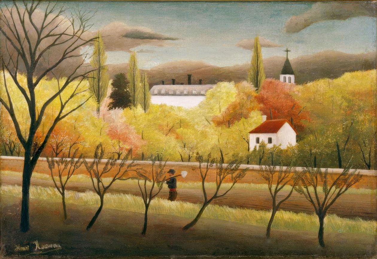 Táj paraszttal alkotó: Henri Rousseau