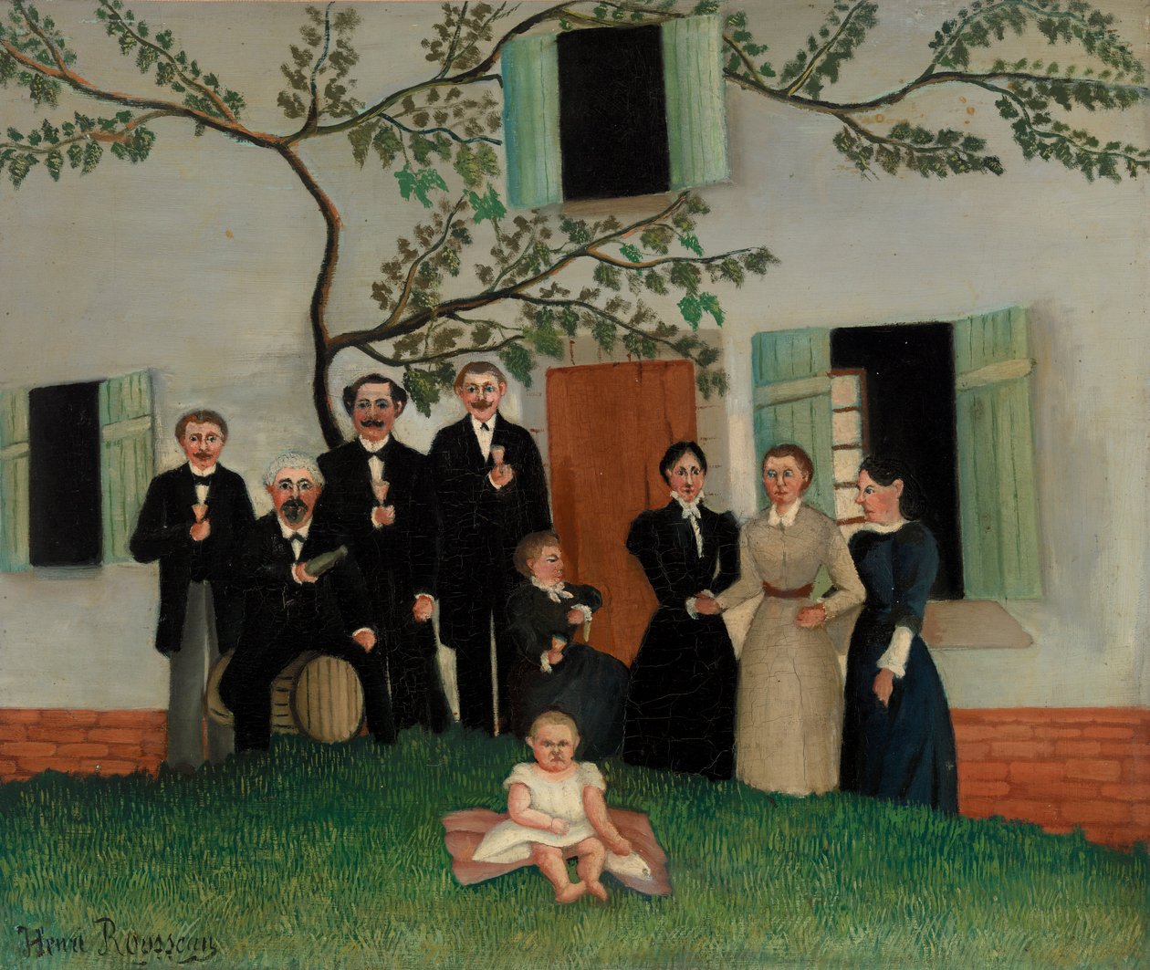 A család (La Famille) alkotó: Henri Rousseau