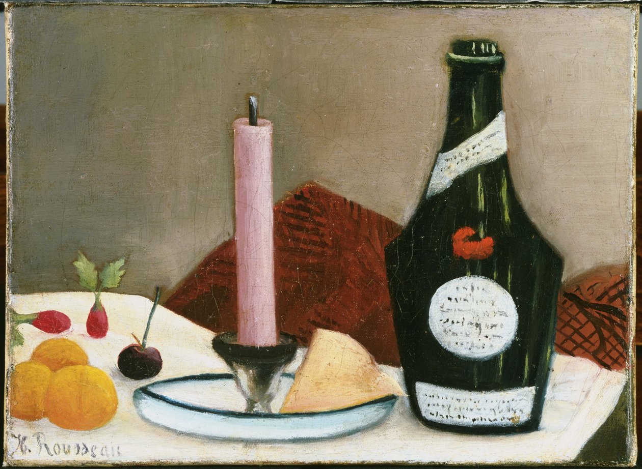 A rózsaszín gyertya alkotó: Henri Rousseau
