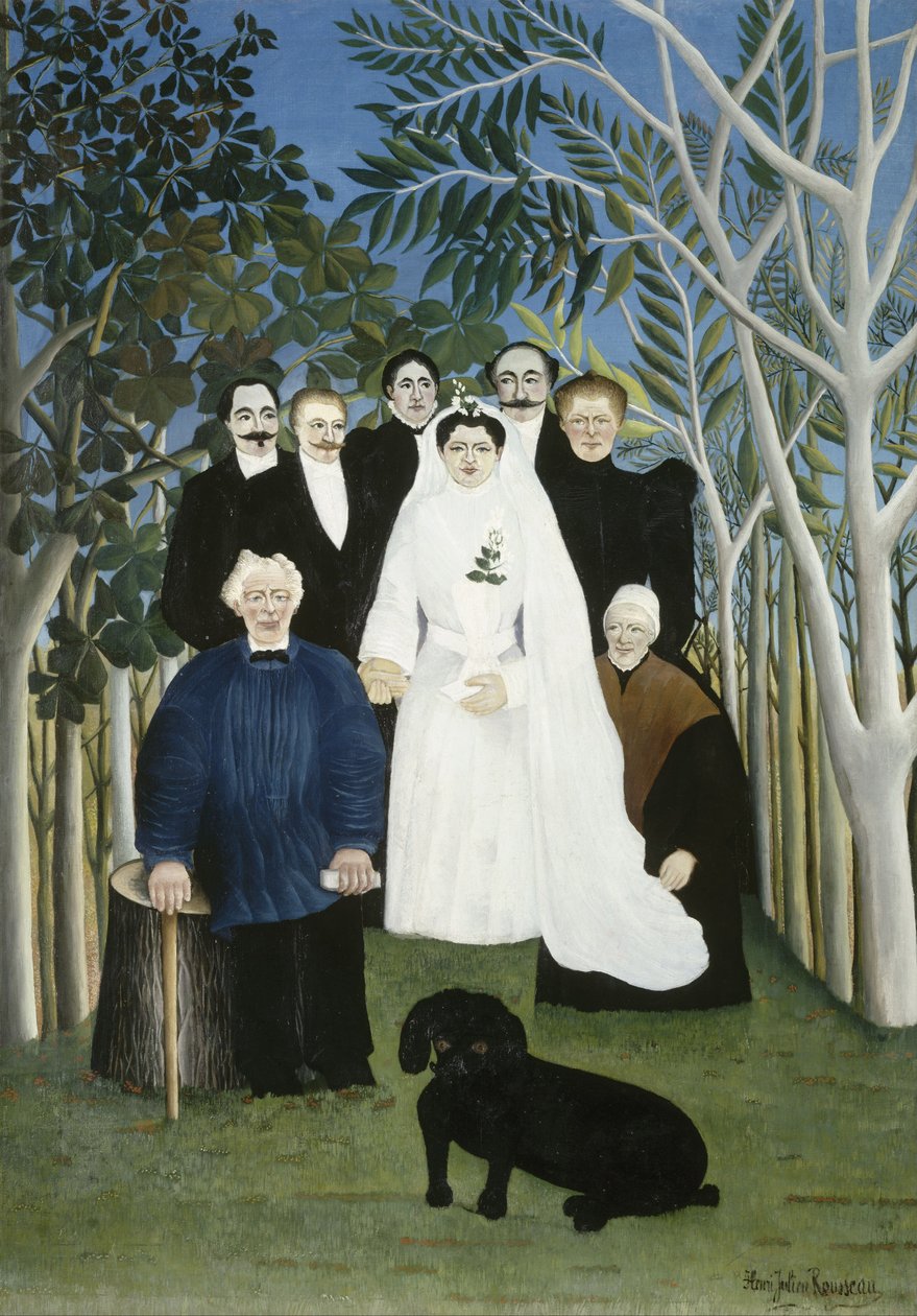 Az esküvői buli alkotó: Henri Rousseau