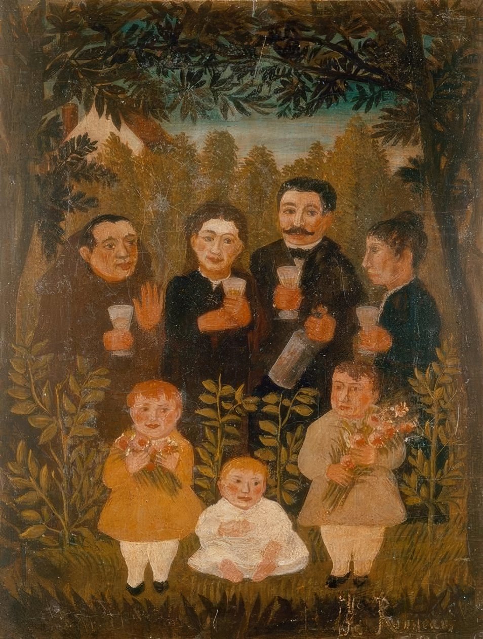 Egyesült család alkotó: Henri Rousseau