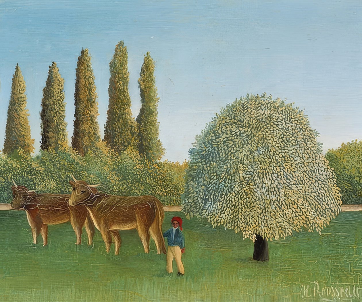 rét (legelő). 1910 alkotó: Henri Rousseau