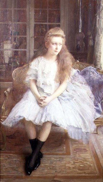 Egy fiatal lány portréja alkotó: Henri Royer