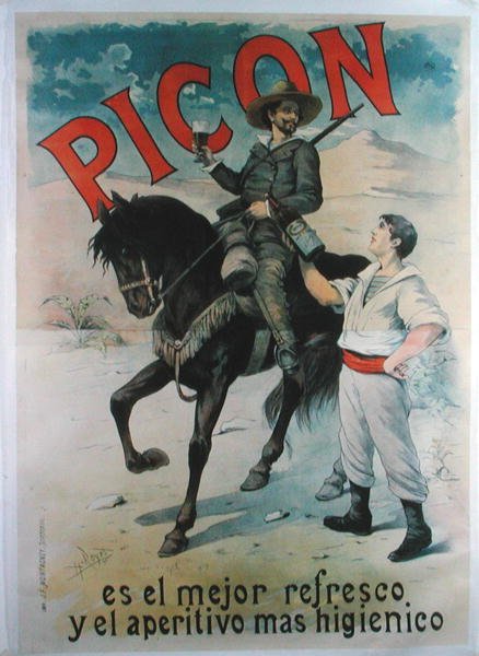 A "Picon" spanyol aperitifet reklámozó plakát alkotó: Henri Royer