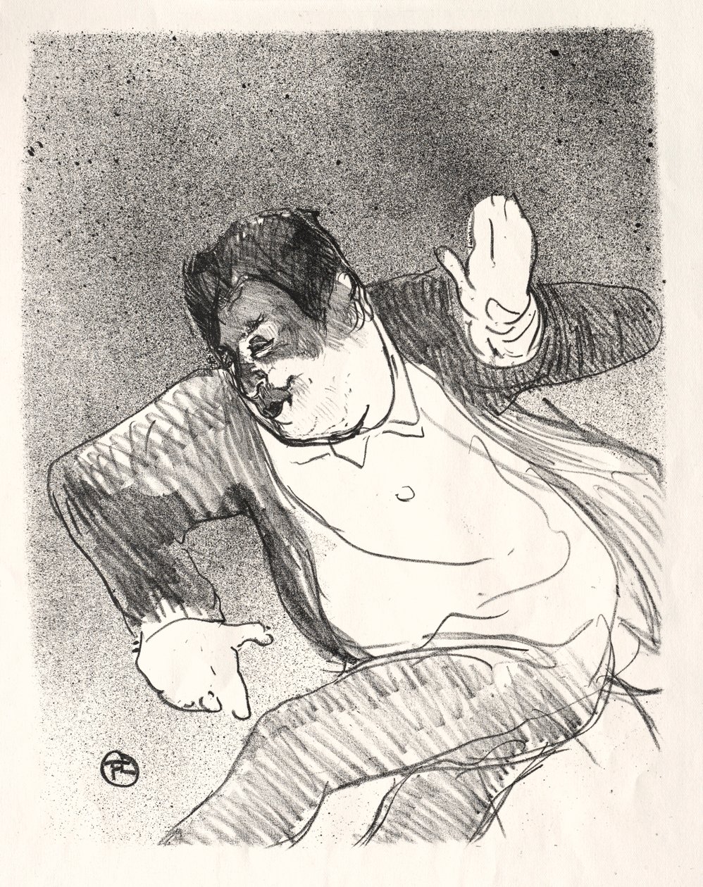 Caudieux, 1893. alkotó: Henri de Toulouse Lautrec