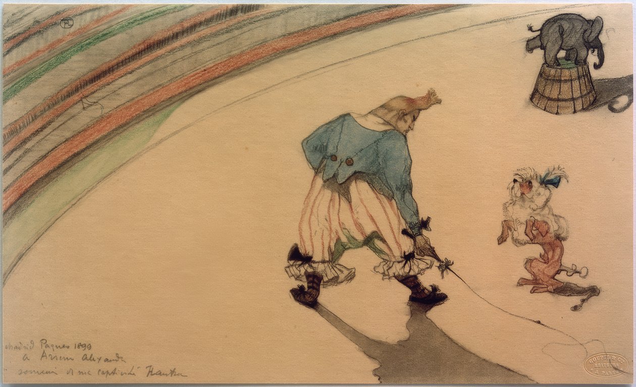 Bohócoktató alkotó: Henri de Toulouse Lautrec