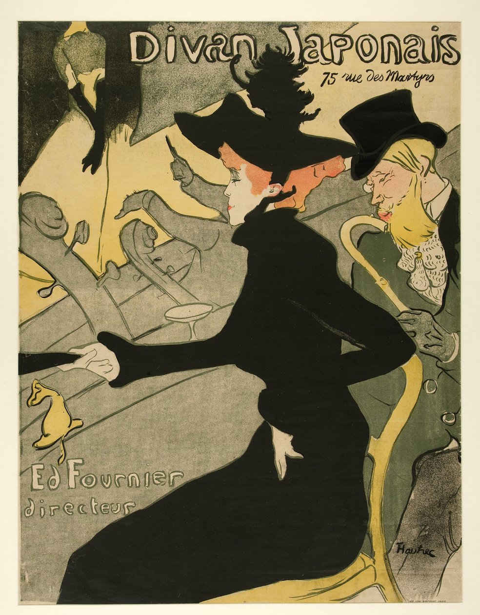 Japán kanapé, kocsma. 1892 alkotó: Henri de Toulouse Lautrec