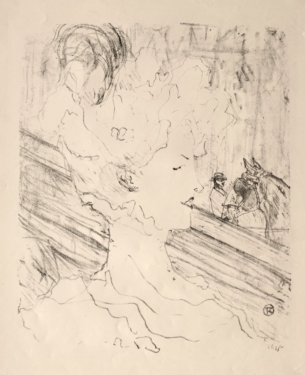 Emilienne dAlençon. alkotó: Henri de Toulouse Lautrec