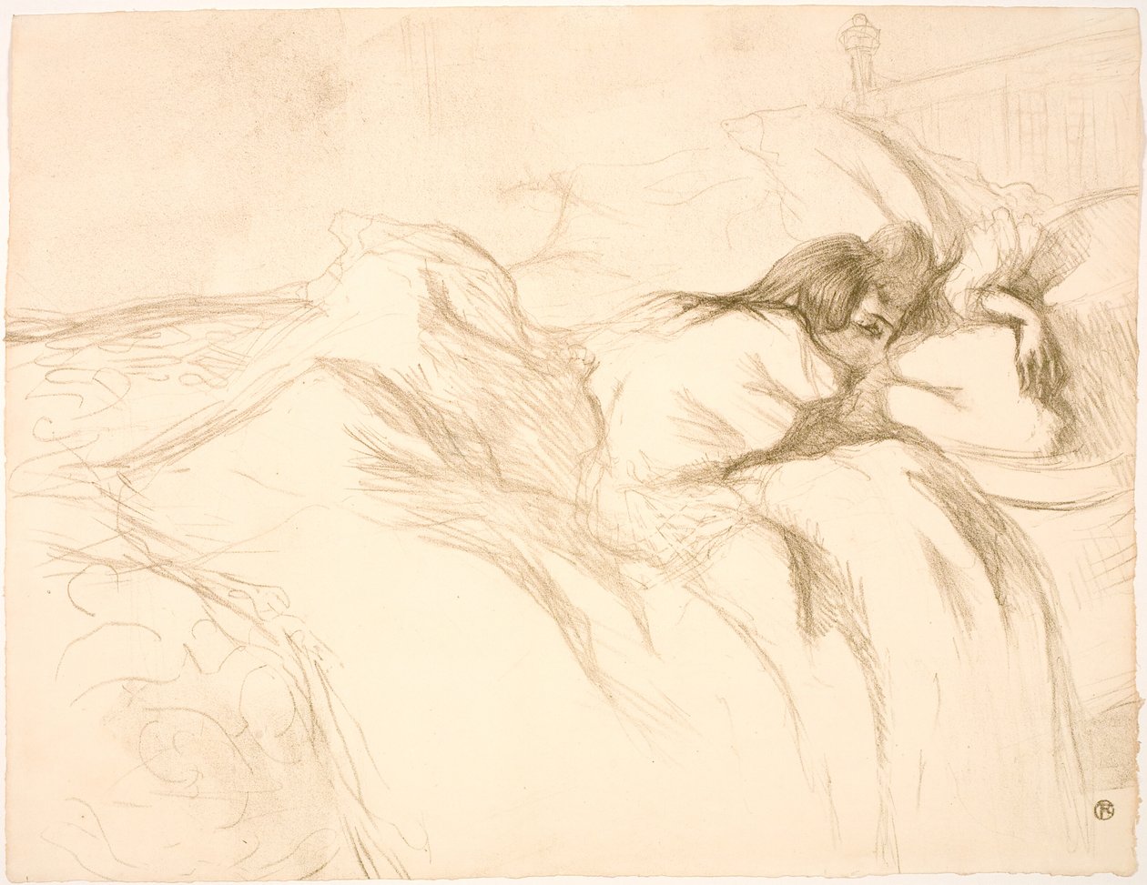 Fekvő nő, ébresztőóra alkotó: Henri de Toulouse Lautrec