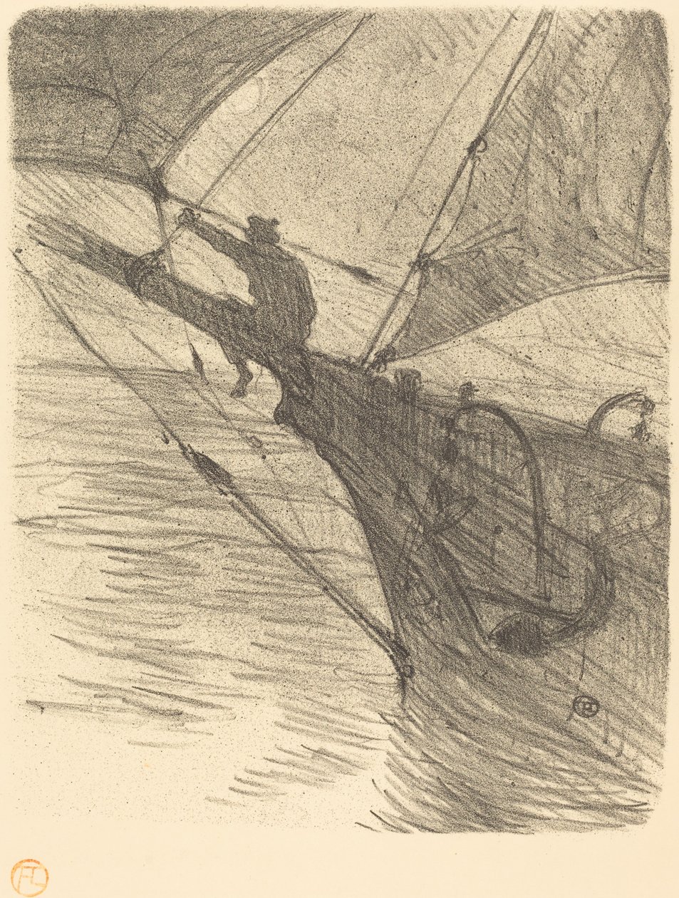 Oceano Nox, 1895. alkotó: Henri de Toulouse Lautrec