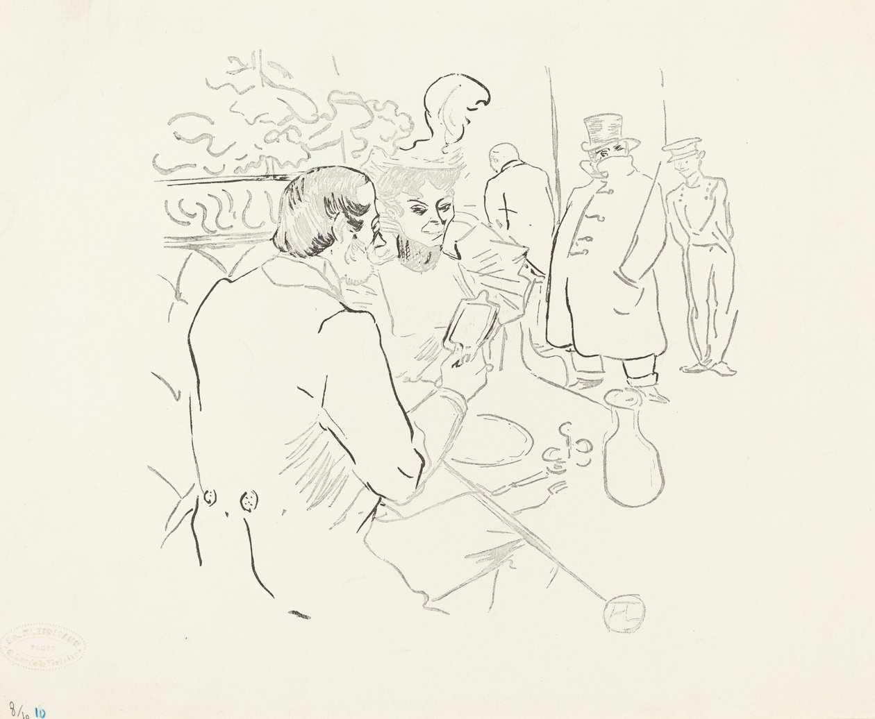 Sznobizmus, 1895. alkotó: Henri de Toulouse Lautrec