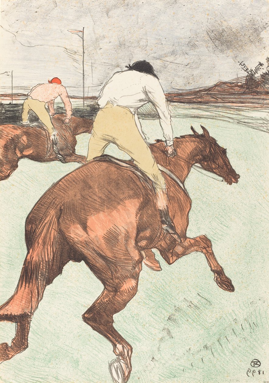 A zsoké (Le jockey) alkotó: Henri de Toulouse Lautrec