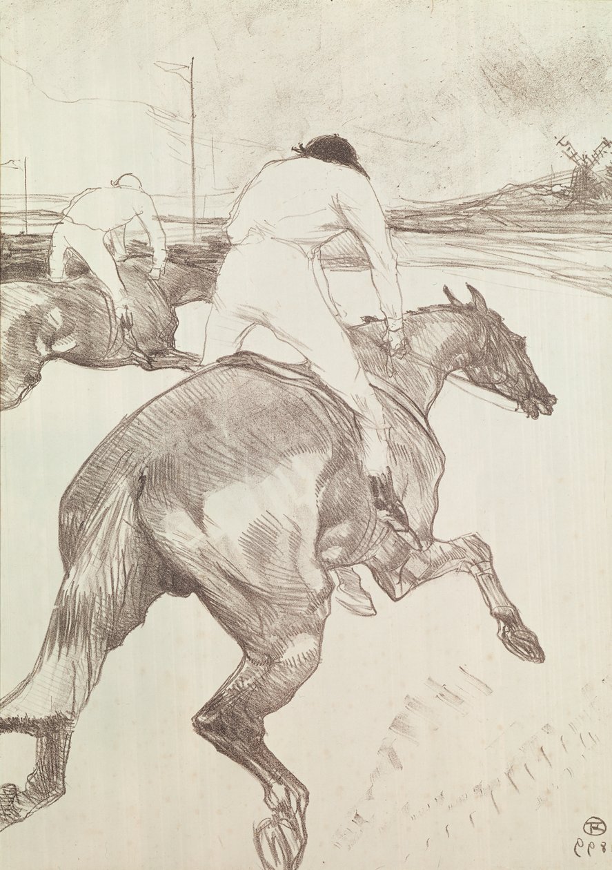 The Jockey, 1899 (színes litográfia) alkotó: Henri de Toulouse Lautrec